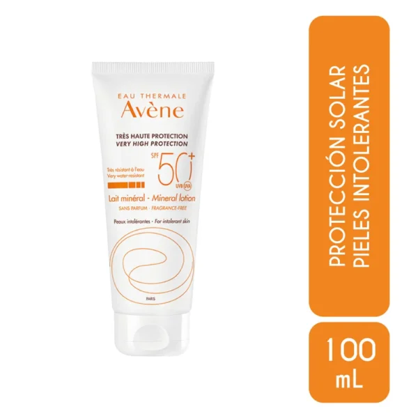 Protector Solar Lait Mineral SPF 50 Àvene - Tono Ligero 100ml - Imagen 2
