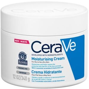 CeraVe Moisturising Cream 340 g – Hidratación profunda para rostro y cuerpo