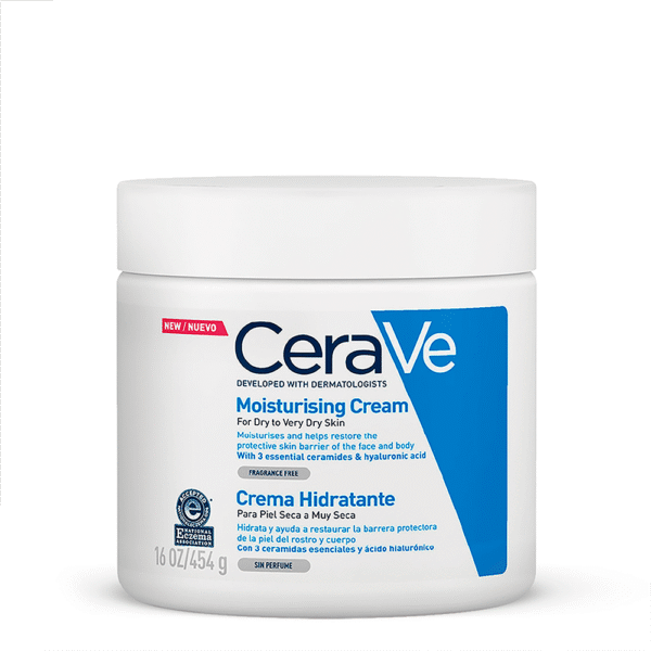 CeraVe Moisturising Cream 454 g – Hidratación intensiva para rostro y cuerpo